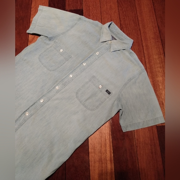 POLO Ralph Lauren Naval Rescue Denim Chambray Light Short Sleeve Button up shirt - Picture 4 of 16